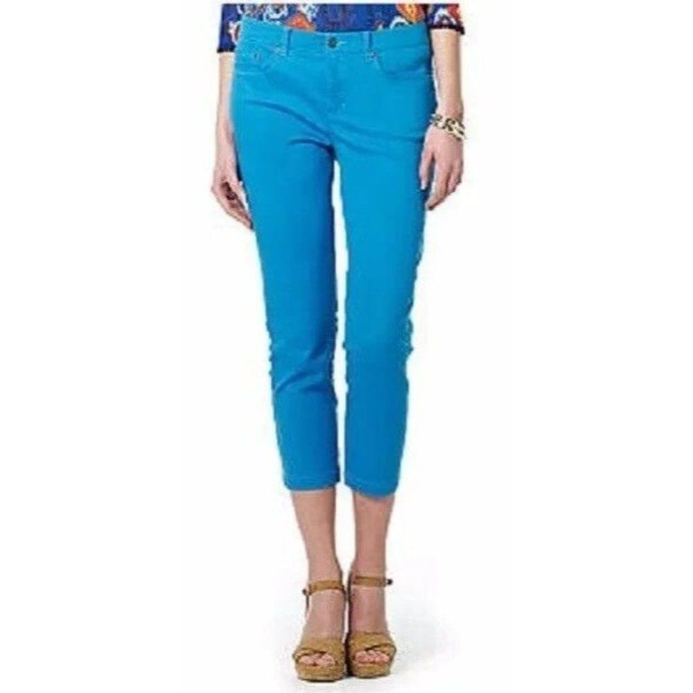 Bright Blue Crop Women's Jeans